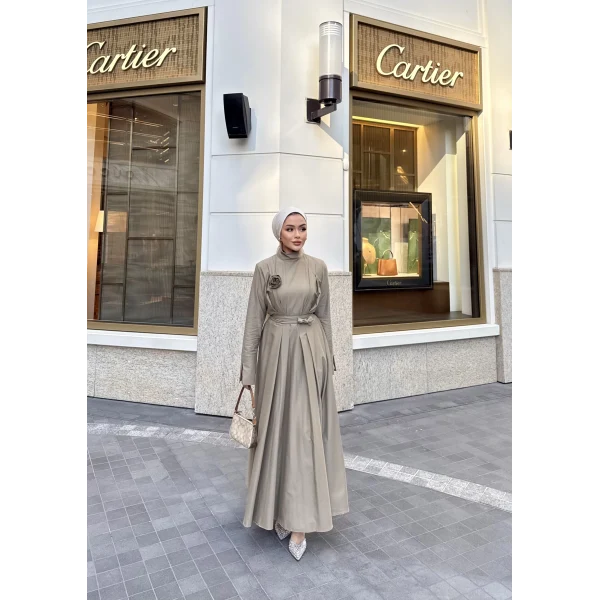 Eyşan Elbise - Yeşil