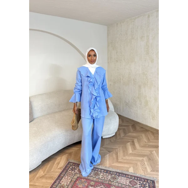 Gültür Taşlı Takım - Mavi