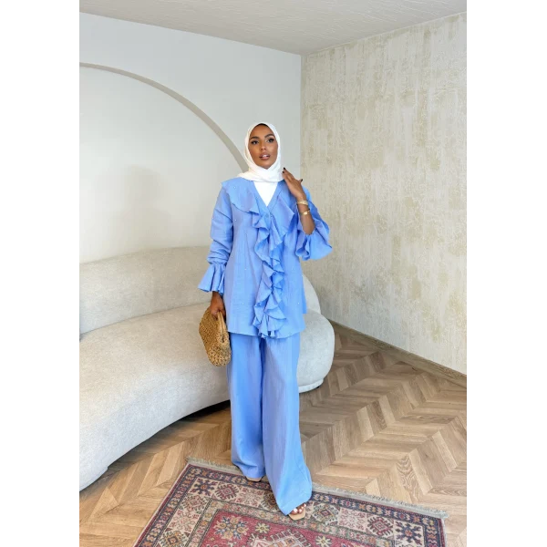 Gültür Taşlı Takım - Mavi