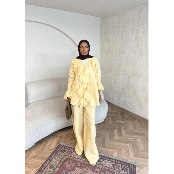 Gültür Taşlı Takım - Sarı