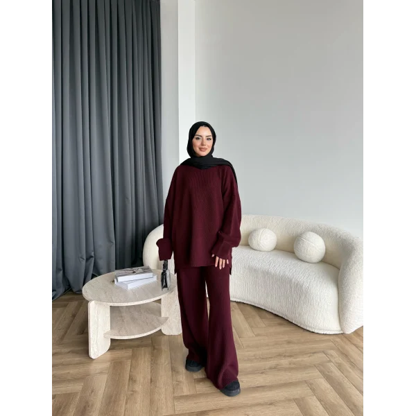 Harlin Triko Takım - Bordo