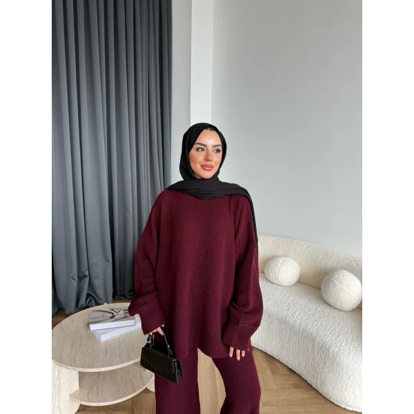 Harlin Triko Takım - Bordo