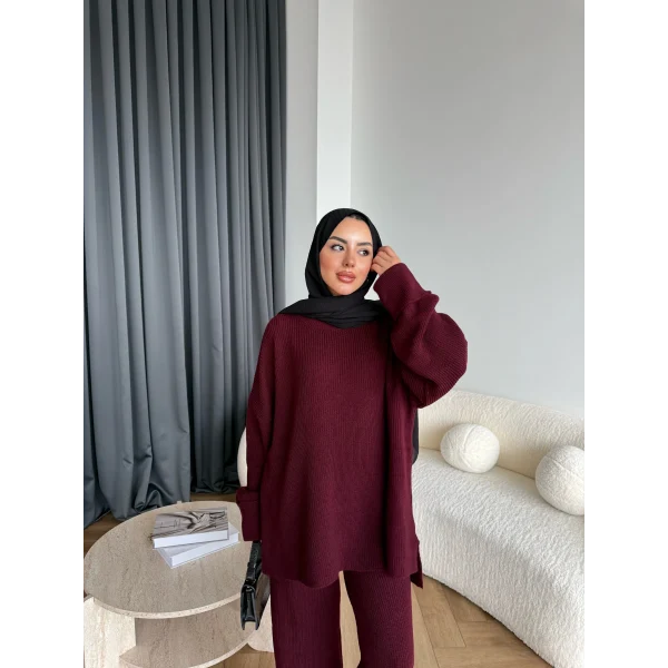 Harlin Triko Takım - Bordo