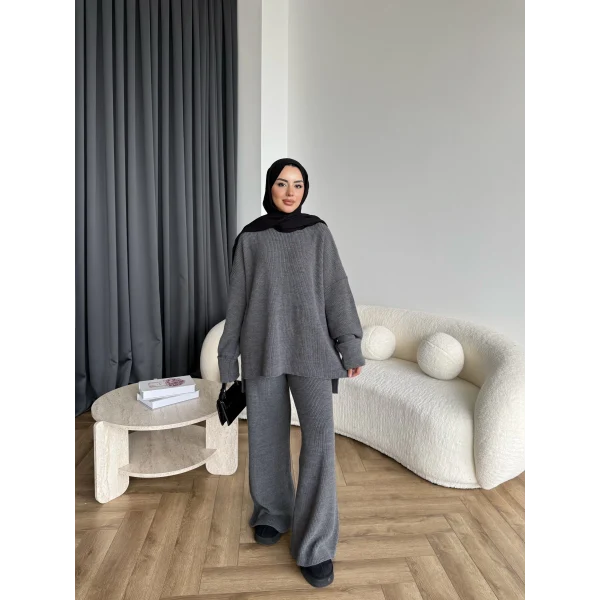 Harlin Triko Takım - Gri