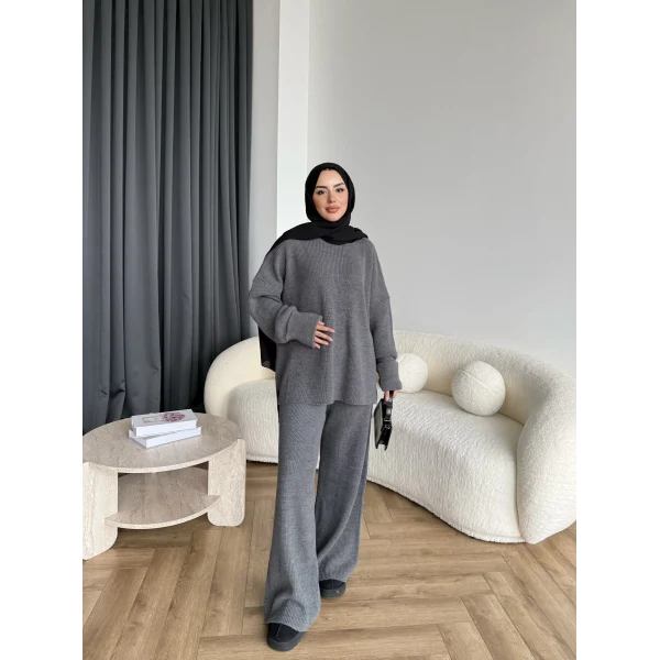 Harlin Triko Takım - Gri