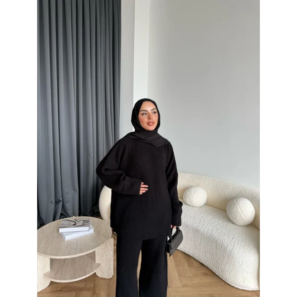 Harlin Triko Takım - Siyah