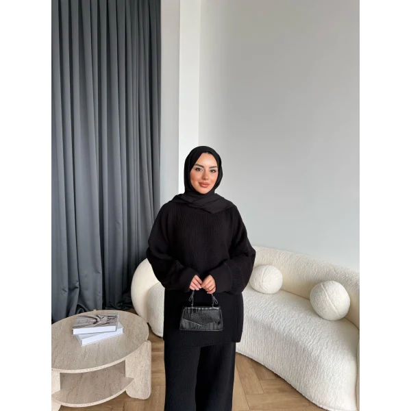 Harlin Triko Takım - Siyah