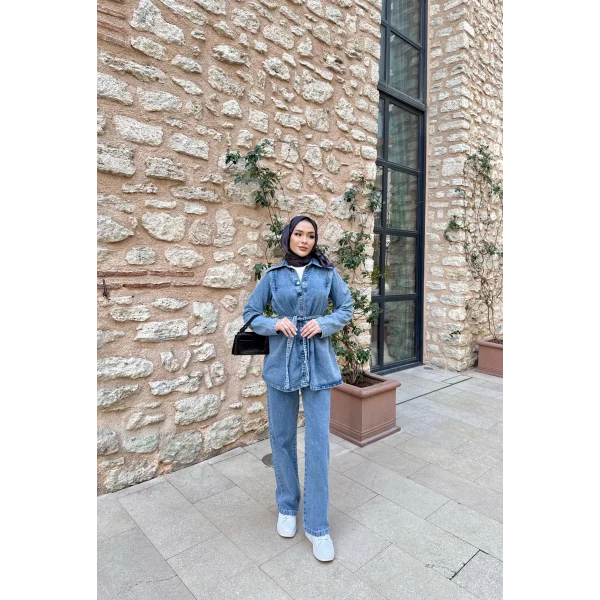 Holis Kot Takım - Açık Mavi