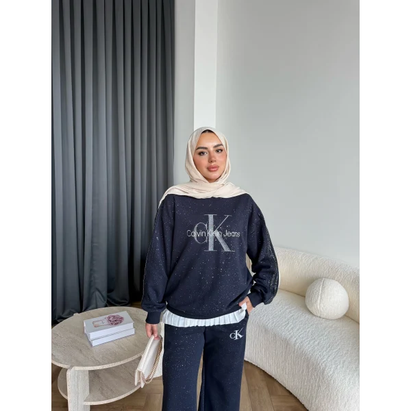 Hps-Muadil Simli Eşofman Takım - Lacivert