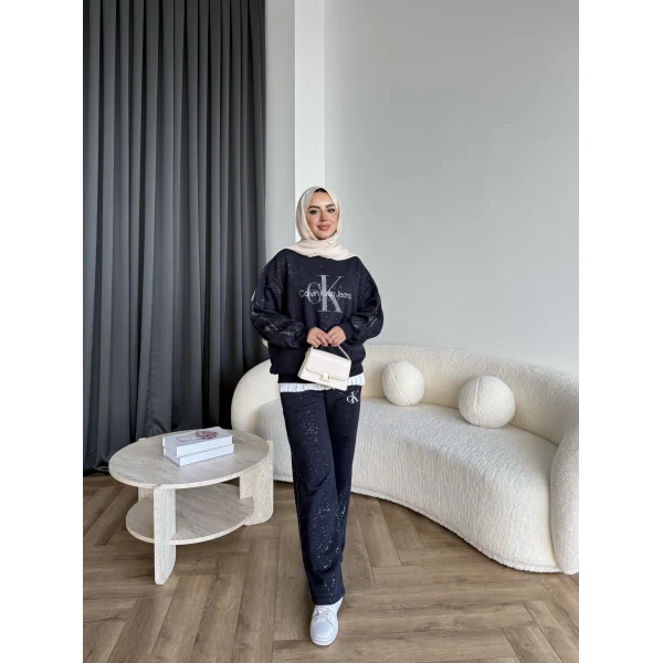 Hps-Muadil Simli Eşofman Takım - Lacivert