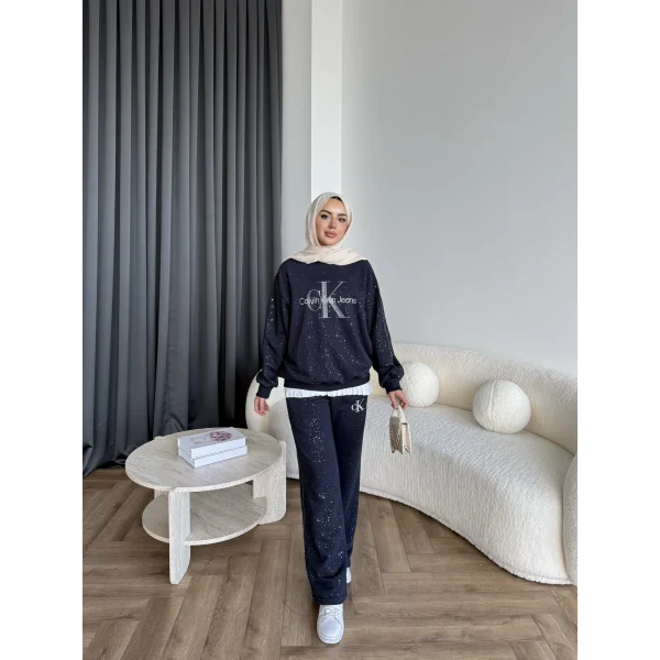 Hps-Muadil Simli Eşofman Takım - Lacivert