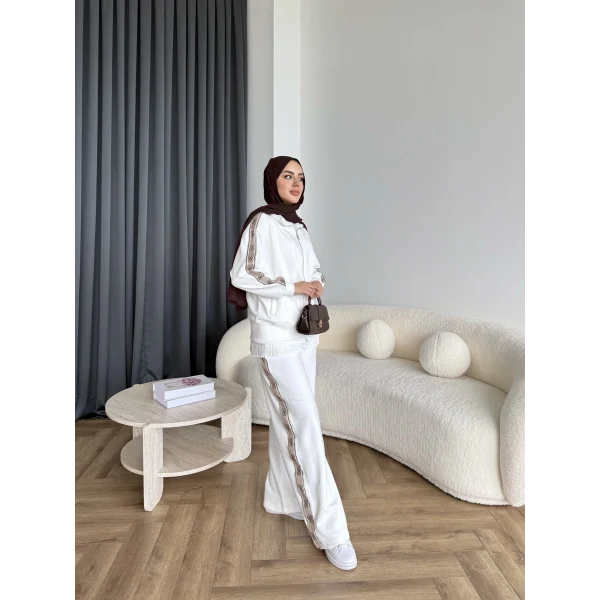 Hps-Yan Şeritli Muadil Takım - Beyaz