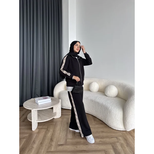 Hps-Yan Şeritli Muadil Takım - Siyah