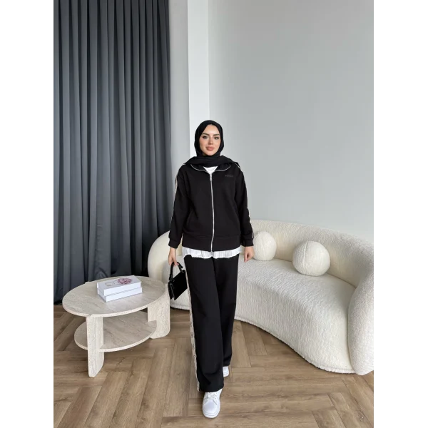 Hps-Yan Şeritli Muadil Takım - Siyah