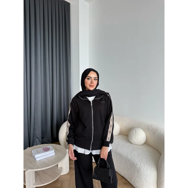 Hps-Yan Şeritli Muadil Takım - Siyah