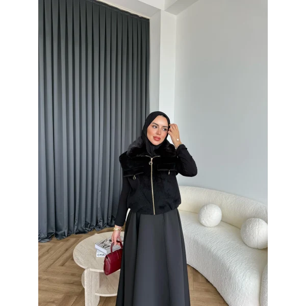 Karmilla Kürk Detay Yelek