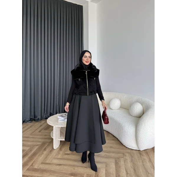 Karmilla Kürk Detay Yelek