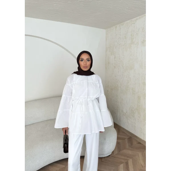 Kat Kat Gömlek - Beyaz
