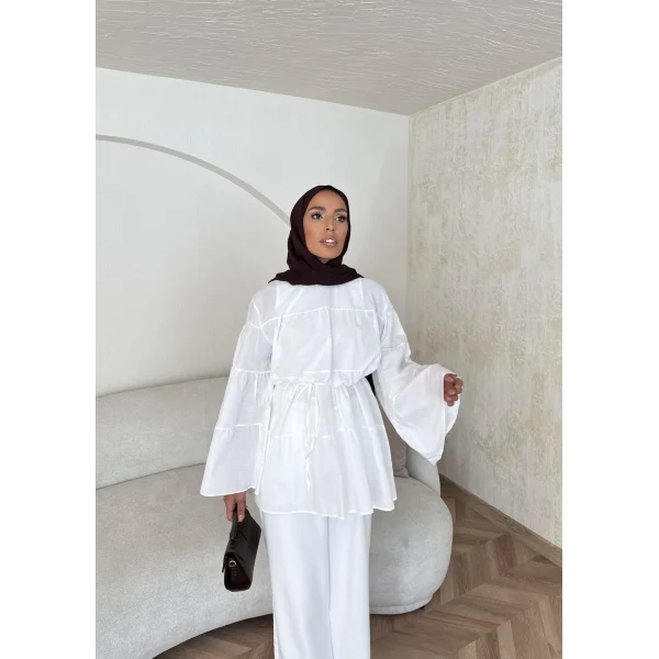 Kat Kat Gömlek - Beyaz