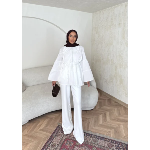 Kat Kat Gömlek - Beyaz