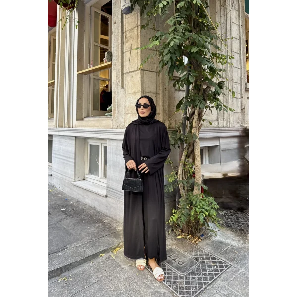 Kayla Kimonolu Oysh Takım - Siyah