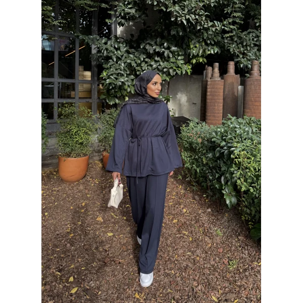 Kimmy Ön Çizgili Takım - Lacivert