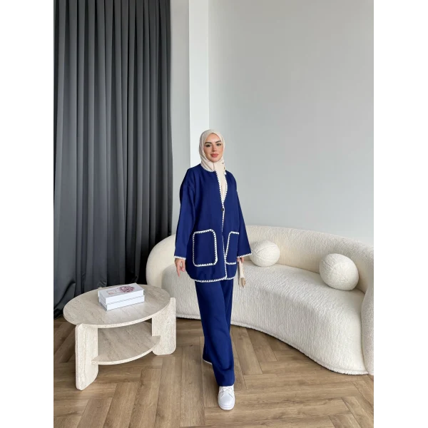 Kuzy Cepli Triko Takım - Lacivert