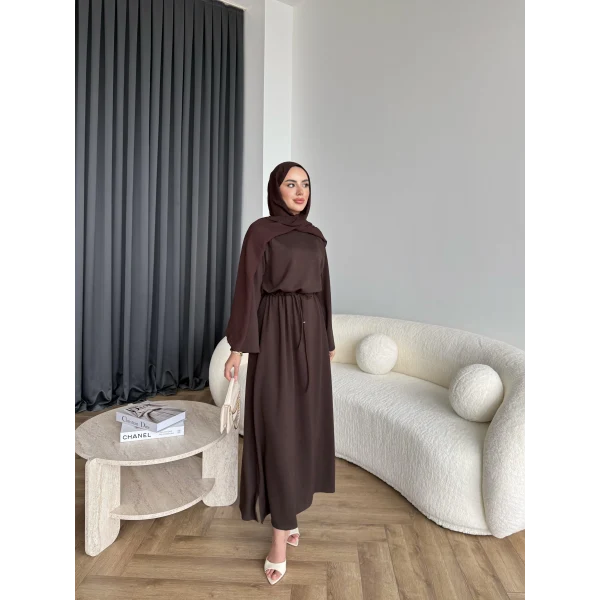 Lasa Oysh Elbise - Acı Kahve