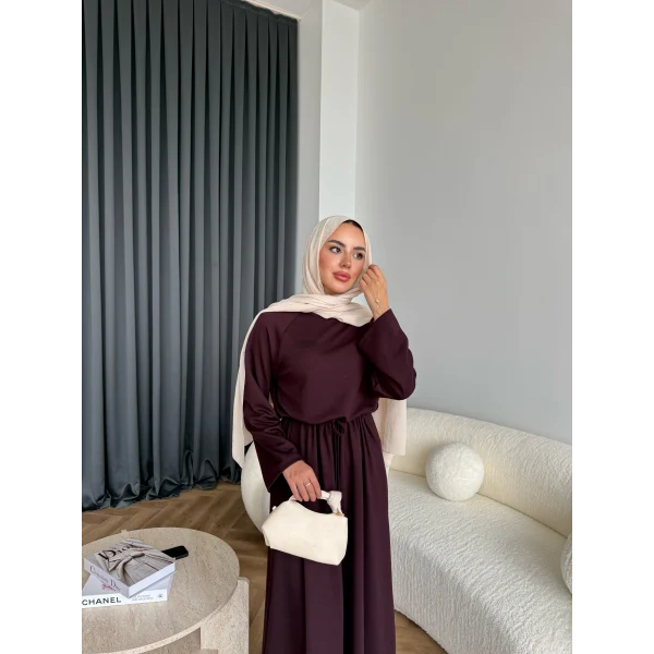 Lasa Oysh Elbise - Bordo
