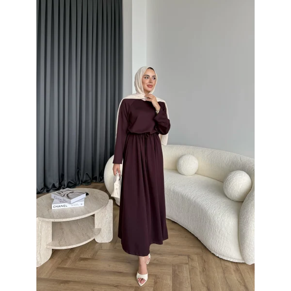 Lasa Oysh Elbise - Bordo