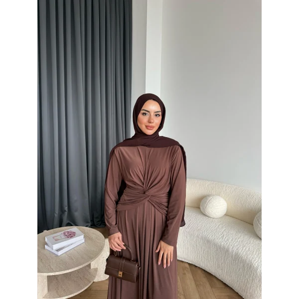 Latan Sandy Elbise - Kahve