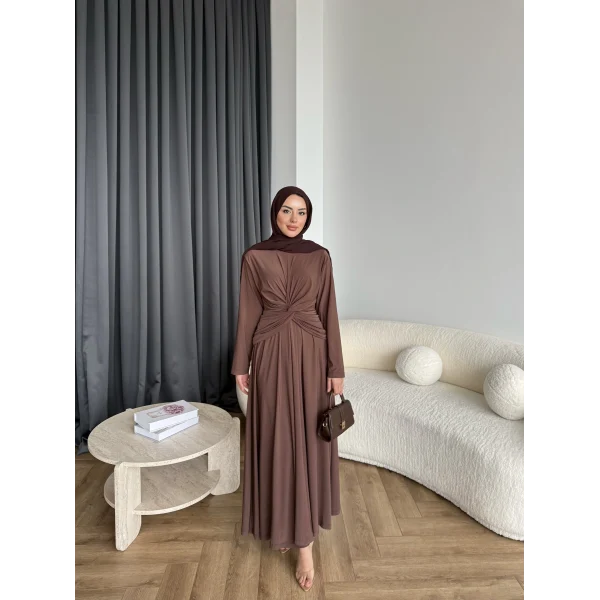 Latan Sandy Elbise - Kahve