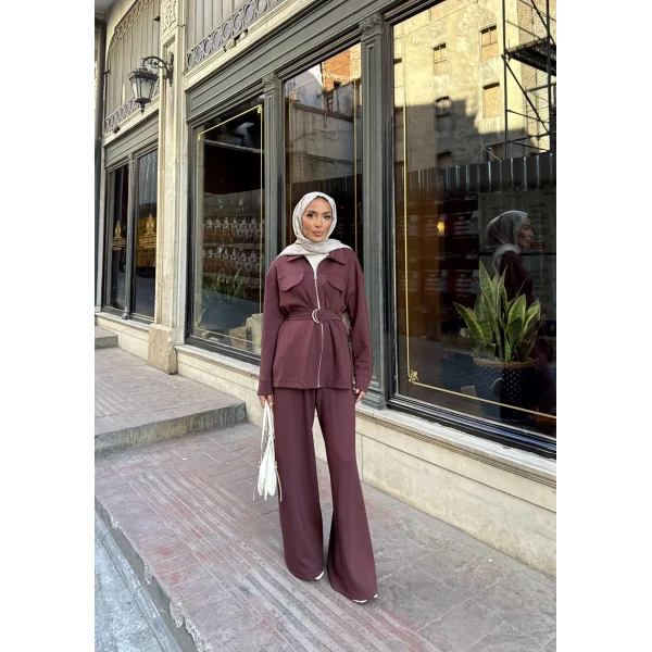 Loya Cepli Oysh Takım - Bordo