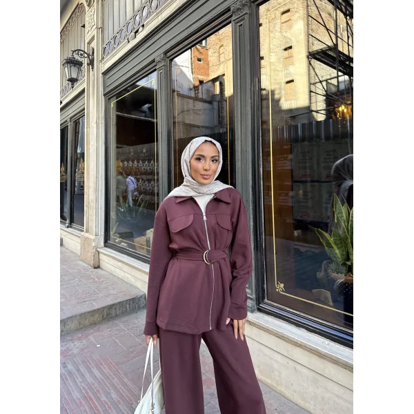 Loya Cepli Oysh Takım - Bordo