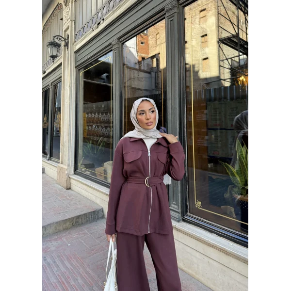 Loya Cepli Oysh Takım - Bordo