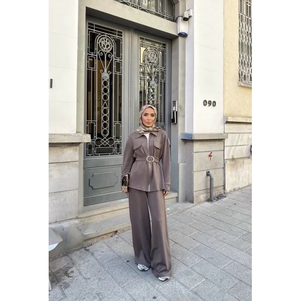 Loya Cepli Oysh Takım - Vizon