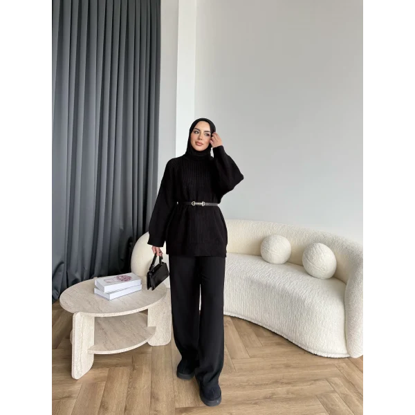 Mb-Eso Triko Kazak - Siyah