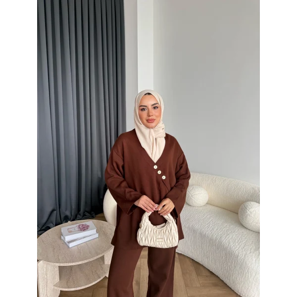 Mb-Jupter Triko Takım - Acı Kahve