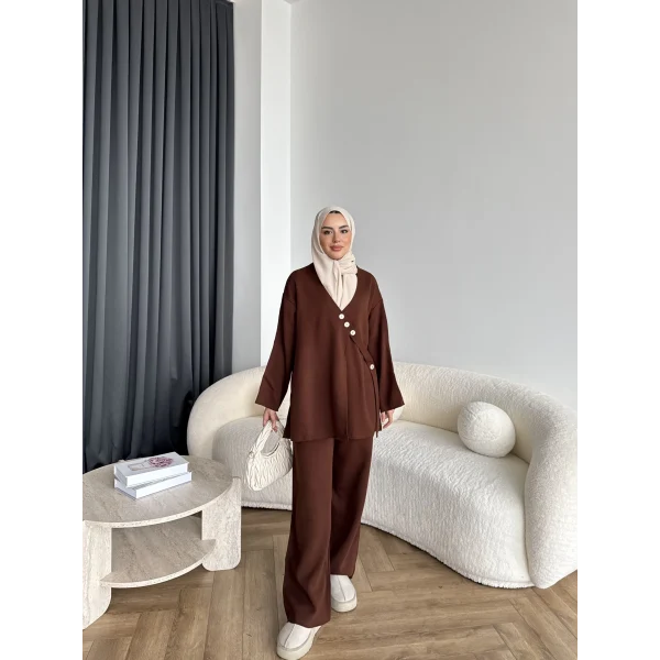 Mb-Jupter Triko Takım - Acı Kahve