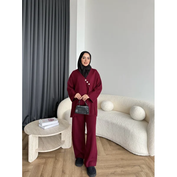 Mb-Jupter Triko Takım - Bordo