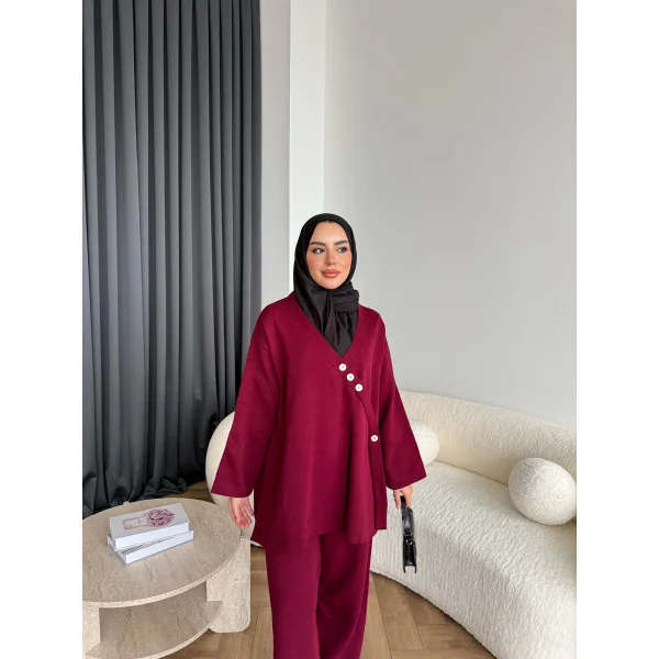 Mb-Jupter Triko Takım - Bordo