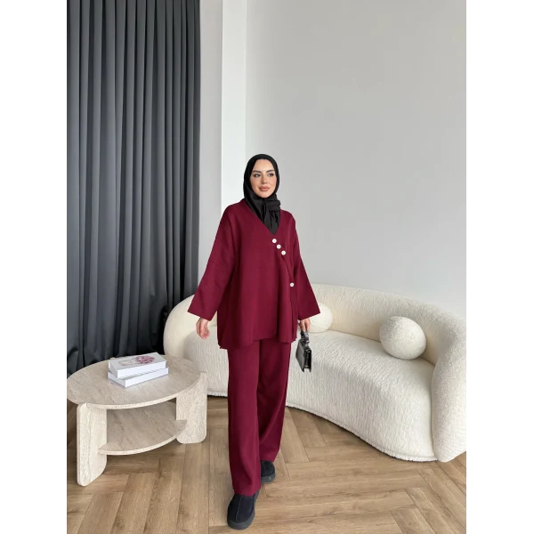 Mb-Jupter Triko Takım - Bordo