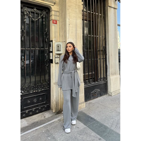 Milena Modal Takım - Gri