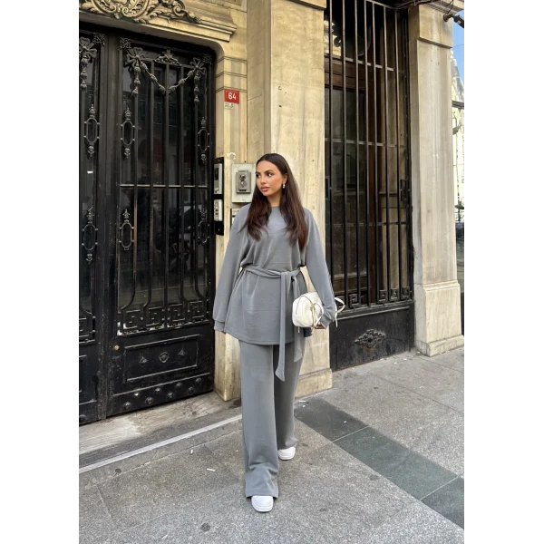 Milena Modal Takım - Gri