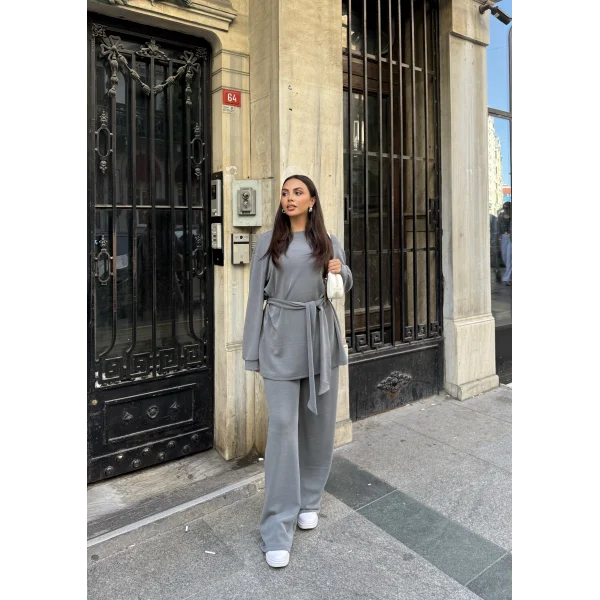 Milena Modal Takım - Gri