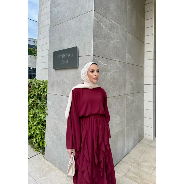 Mour Etekli Takım - Bordo