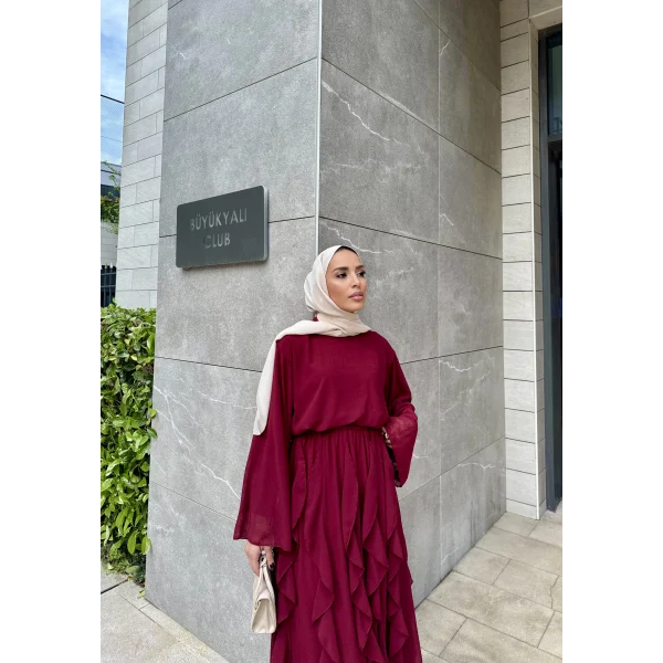 Mour Etekli Takım - Bordo