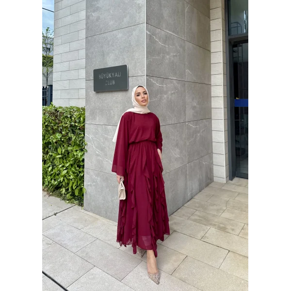 Mour Etekli Takım - Bordo