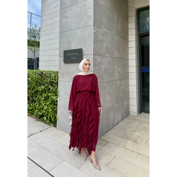 Mour Etekli Takım - Bordo