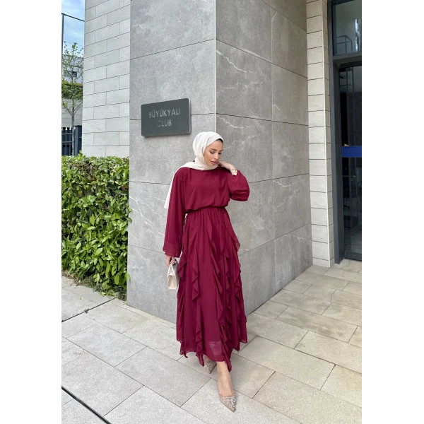 Mour Etekli Takım - Bordo